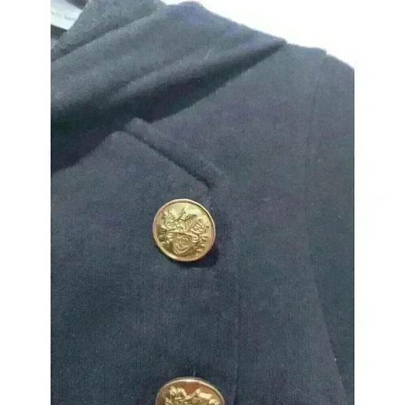 Inc. International Concepts Black military Style Blazer/Jacket Sz LARGE Vintage - Picture 3 of 5